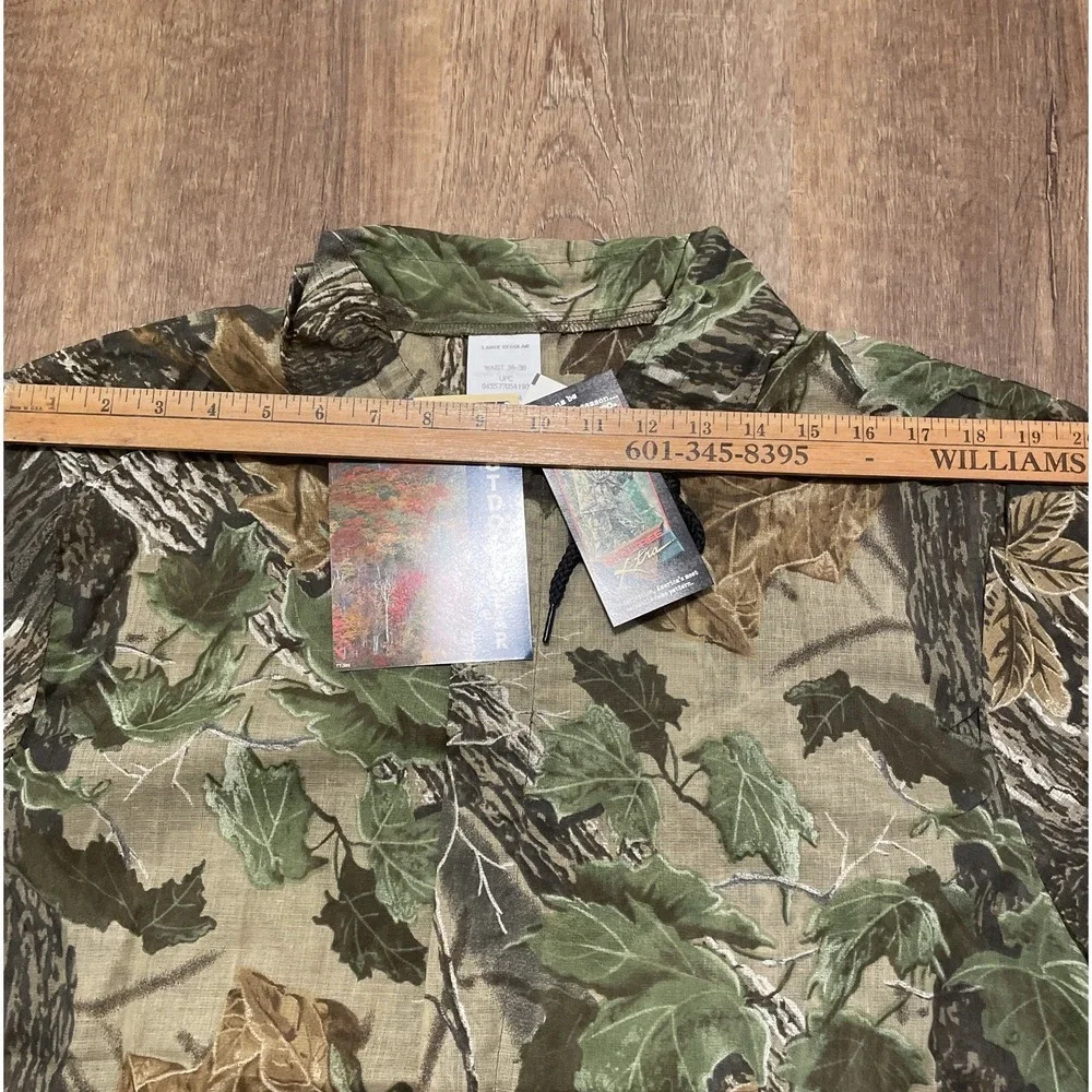 Realtree Liberty Camo Hunter Large Jacket Zip Lightweight Mesh NWT USA Men's